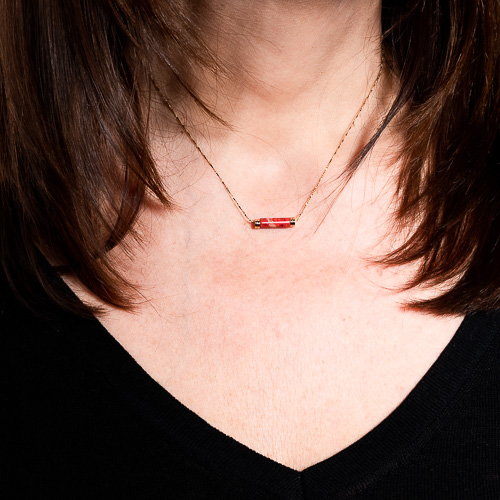 Collier orphée rouge